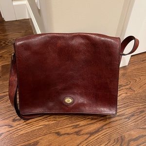 The Bridge Leather Messenger Bag